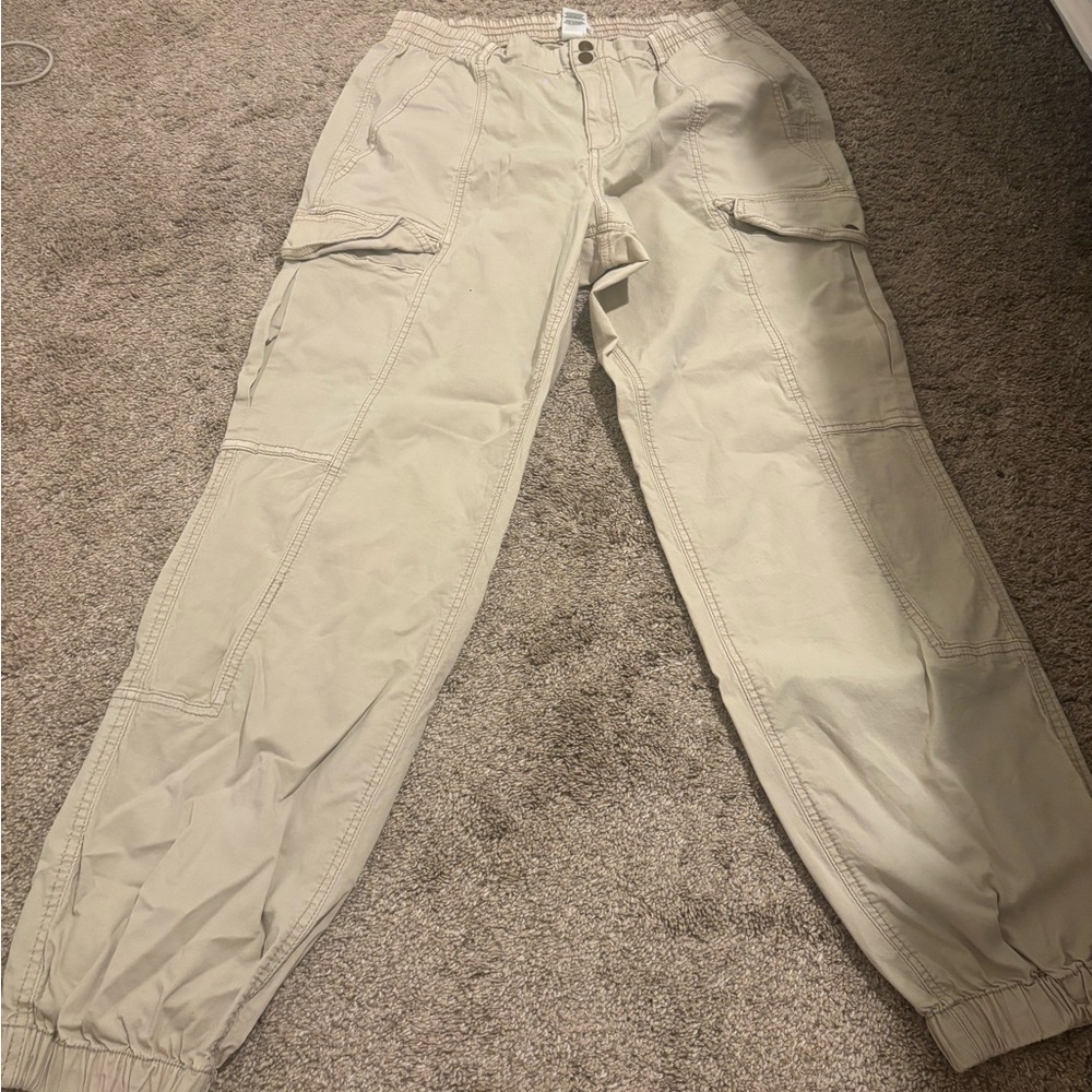 Women's Beige Cargo Pants